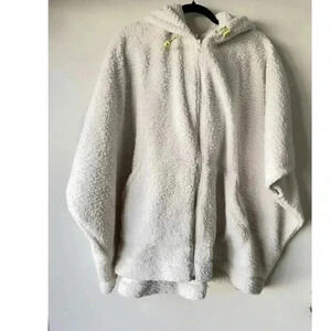 🆕Aerie OFFLINE Teddy Sherpa Cape Poncho Oversized Hooded Jacket